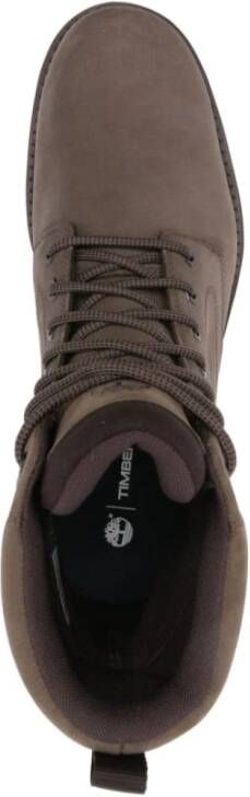 Timberland Bruine leren veterschoenen Brown Heren