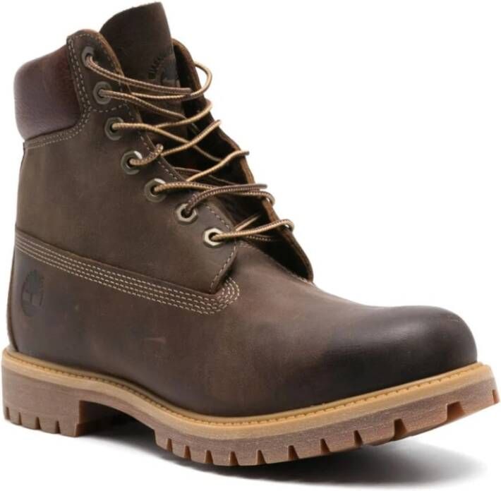 Timberland Bruine leren waterdichte laarzen Brown Heren