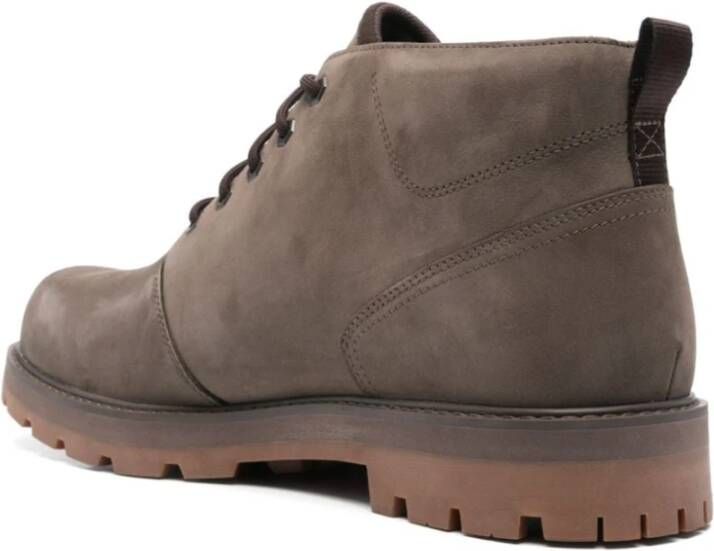 Timberland Bruine Nubuck Leren Veterschoenen Brown Heren