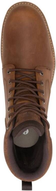 Timberland Bruine Nubuck Leren Veterschoenen Brown Heren