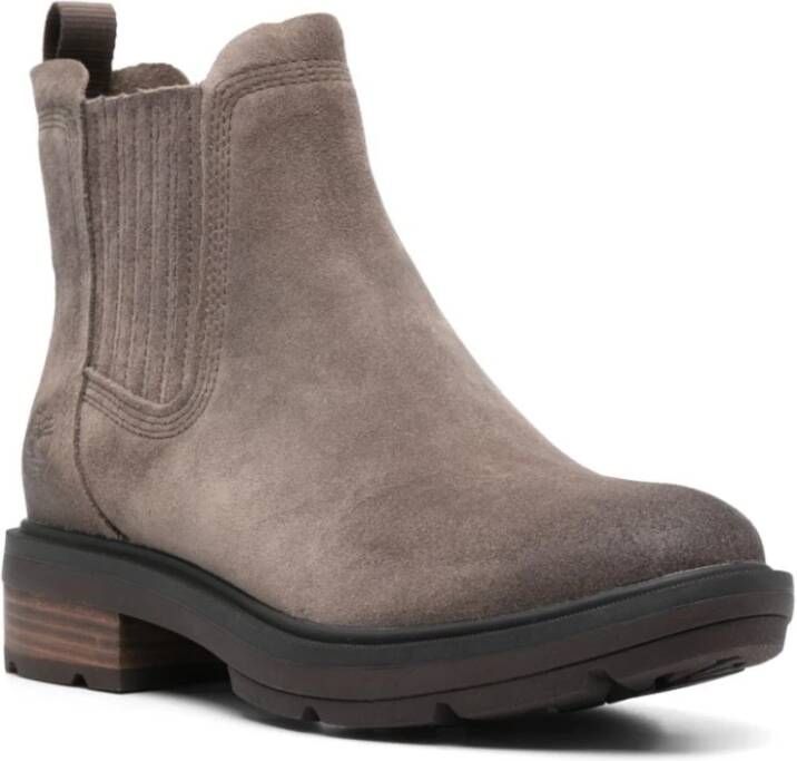 Timberland Bruine Suède Instap Enkellaarzen Brown Dames