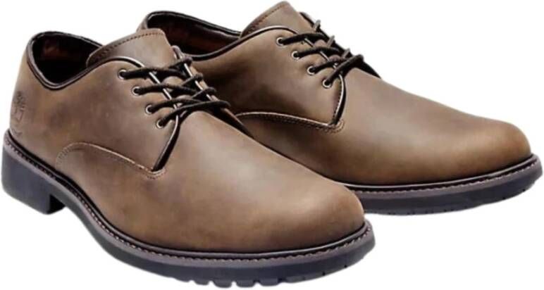 Timberland Bruine Veterschoen van Leer Brown Heren