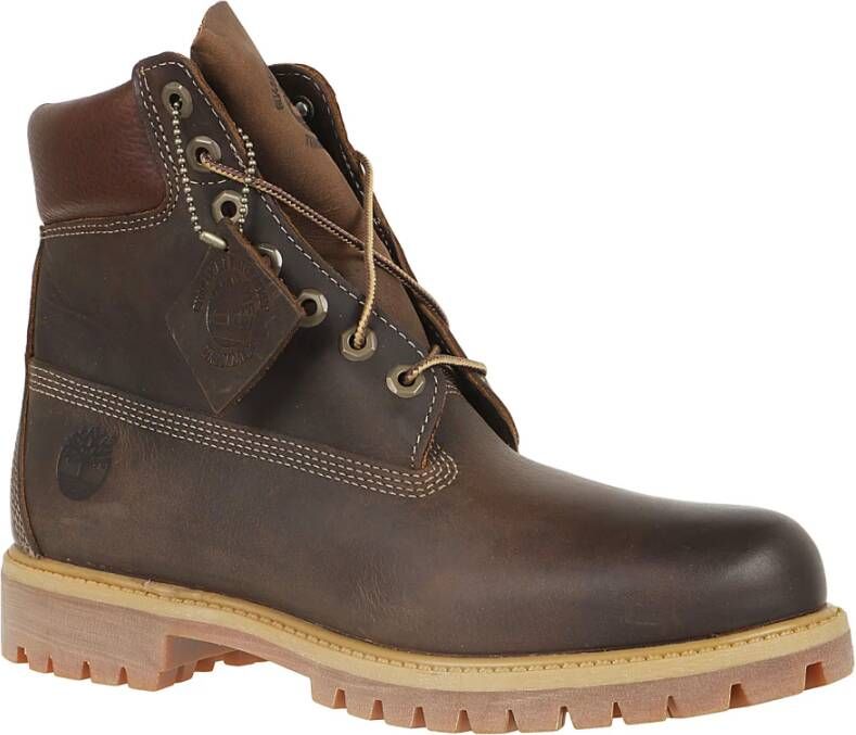 Timberland Bruine Waterdichte Veterschoen Brown Heren