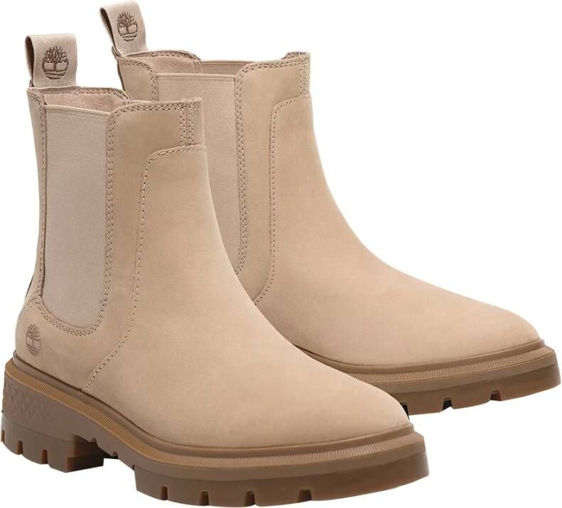 Timberland Chelsea Cortina Valley Mid Laarzen Beige Dames