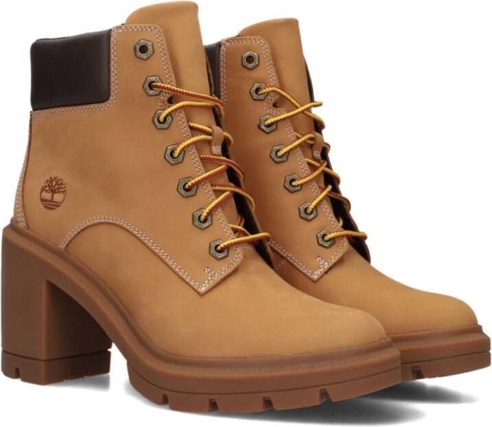 Timberland Chunky Heel Camel Enkellaarzen Brown Dames