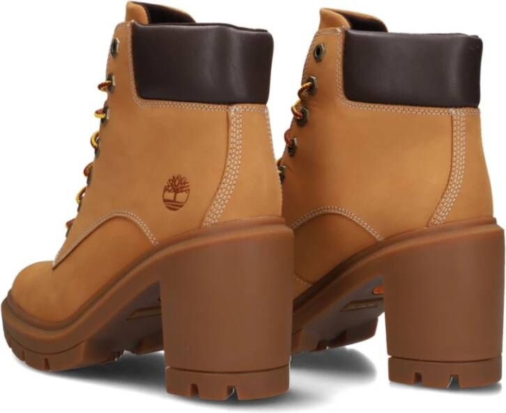 Timberland Chunky Heel Camel Enkellaarzen Brown Dames