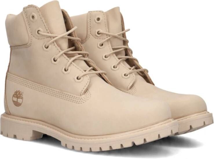 Timberland Elegante Beige Veterschoenen Beige Dames