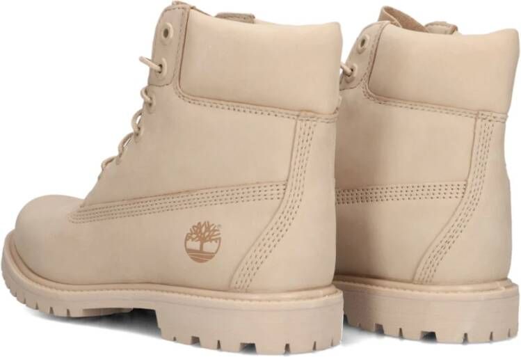 Timberland Elegante Beige Veterschoenen Beige Dames