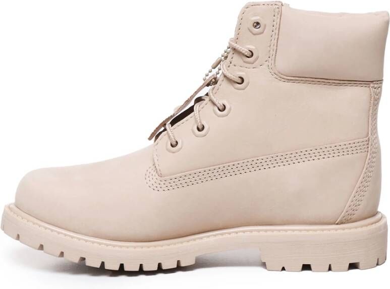 Timberland Enkellaarzen met gewatteerde rand Beige Dames