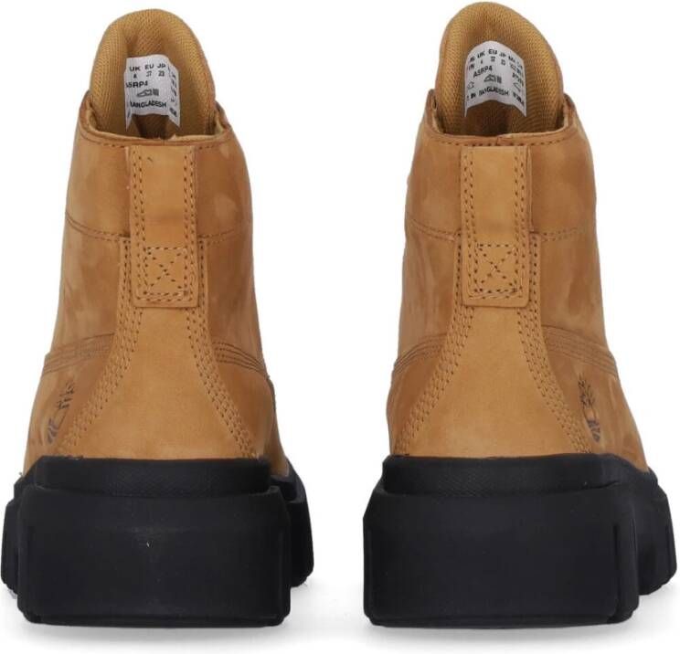 Timberland Grijsveld Leren Veterschoen Hoge Laars Brown Dames