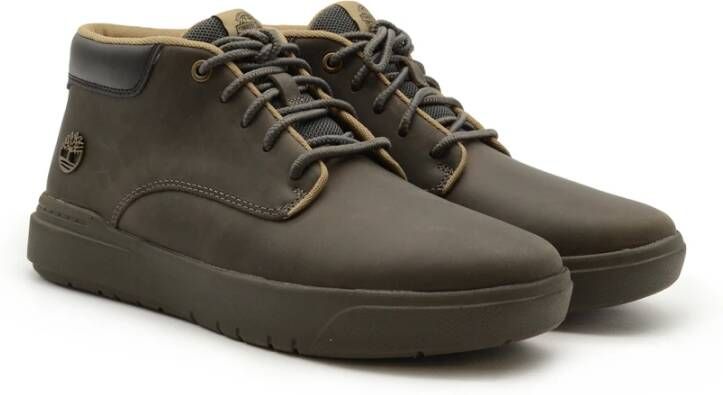 Timberland Grijze Leren Laarzen Modern Ontwerp Gray Heren