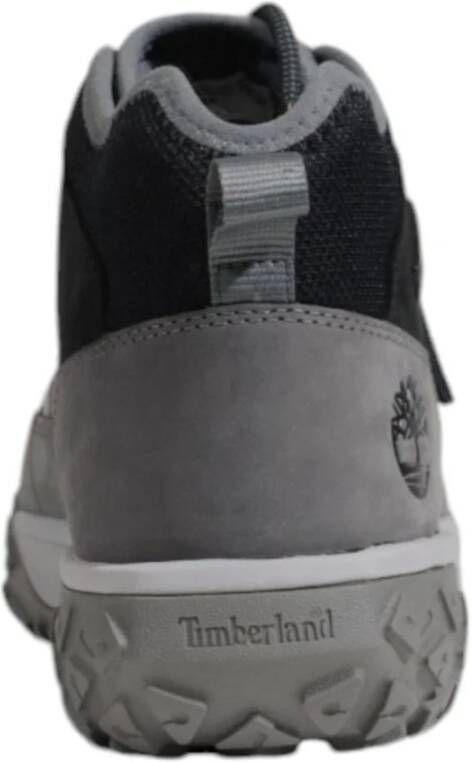 Timberland Grijze Leren Sneakers Heren Collectie Gray Heren