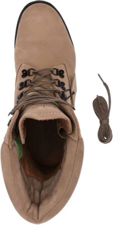 Timberland Grijze Nubuck Waterdichte Veterschoenen Brown Heren