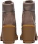 Timberland Beige Leren Enkellaarzen met Rubberen Zool Beige Dames - Thumbnail 12