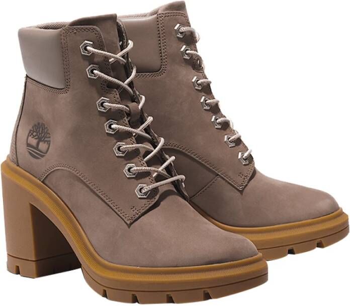 Timberland Grijze Suède Enkellaarzen Gray Dames