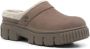 Timberland Grijze Suède Slip-On Sandalen met Faux-Fur Trim Gray Dames - Thumbnail 6