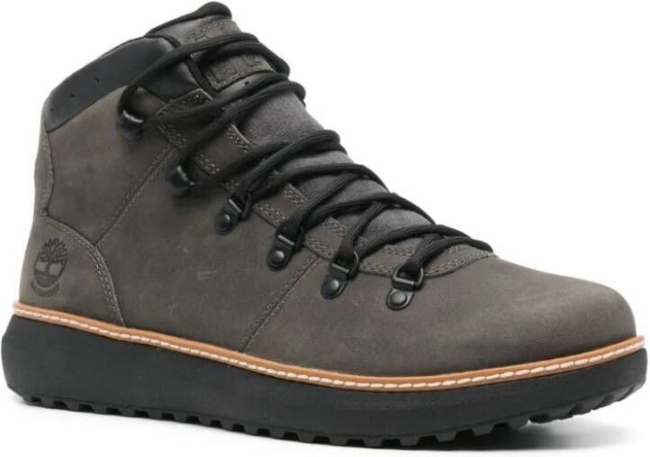 Timberland Grijze Suède Veterschoenen Gray Heren