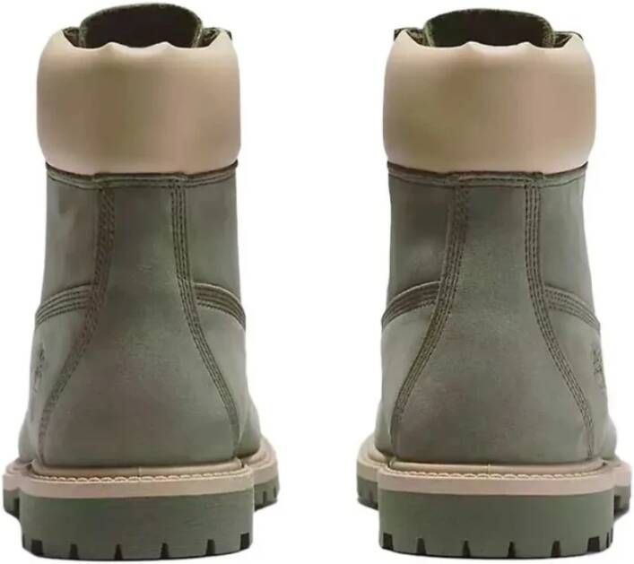 Timberland Groene Leren Veterschoenen Green Dames