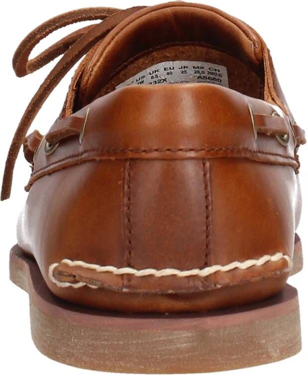 Timberland Handgemaakte Leren Bootschoenen Brown Heren