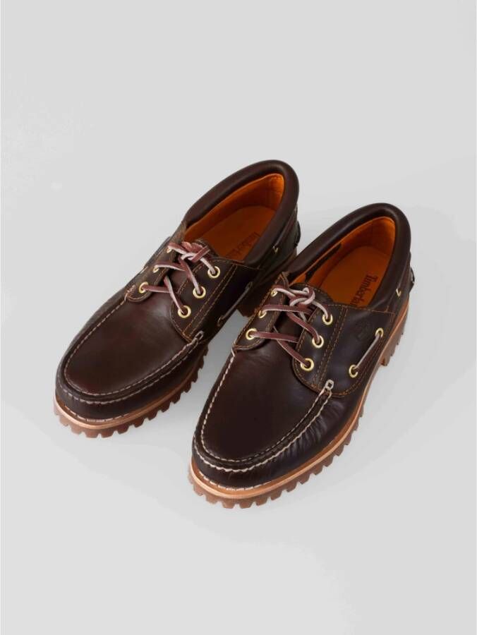 Timberland Handgemaakte Nautische Schoenen Brown Heren