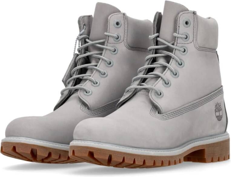 Timberland Hoge Top Premium Grijze Laars Gray Heren