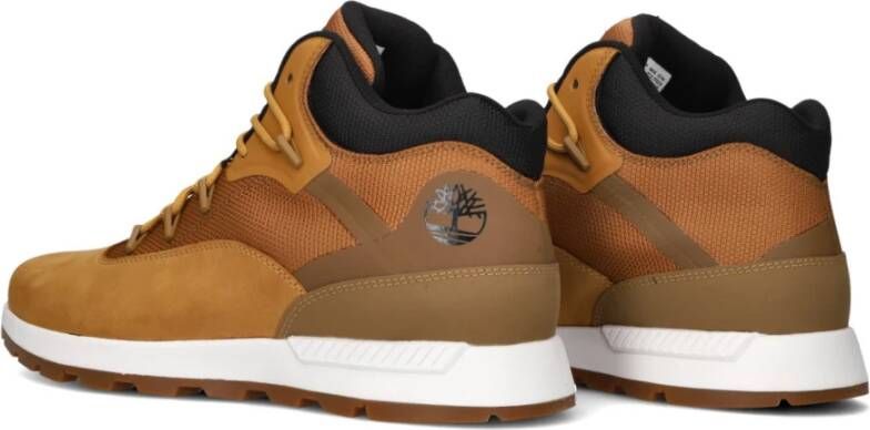 Timberland Kameel Hoge Top Sneakers Stijlvolle Look Brown Heren