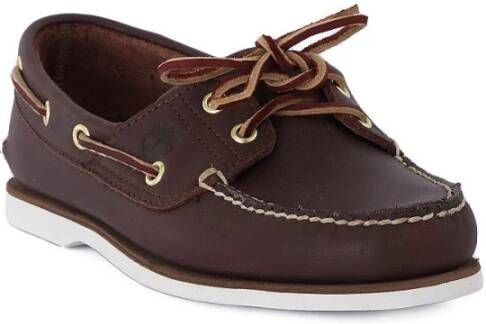 Timberland Klassieke bootschoenen bruin leer Brown Heren