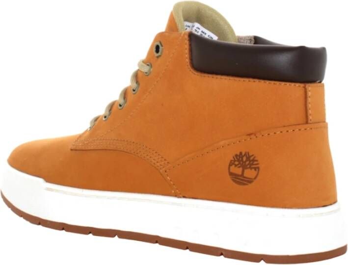 Timberland Leren Veterschoenen Brown Heren