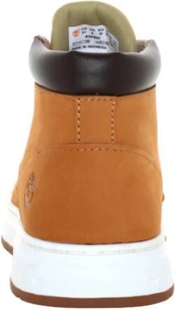 Timberland Leren Veterschoenen Brown Heren