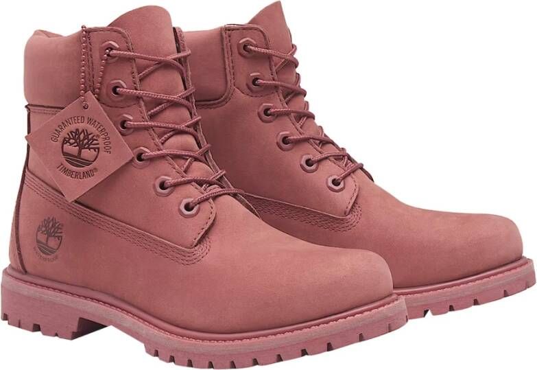 Timberland Premium 6-Inch Roze Veterschoenen Pink Dames