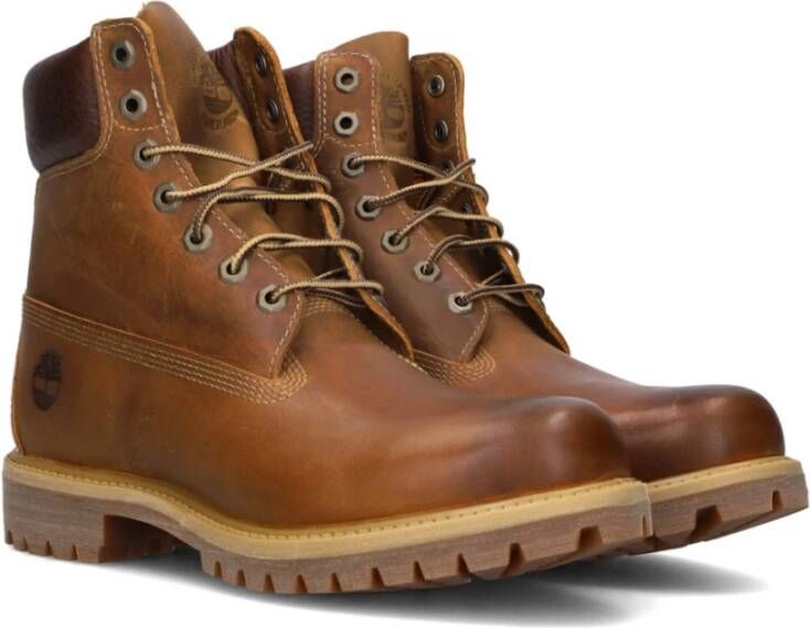 Timberland Premium Bruine Veterschoenen Brown Heren