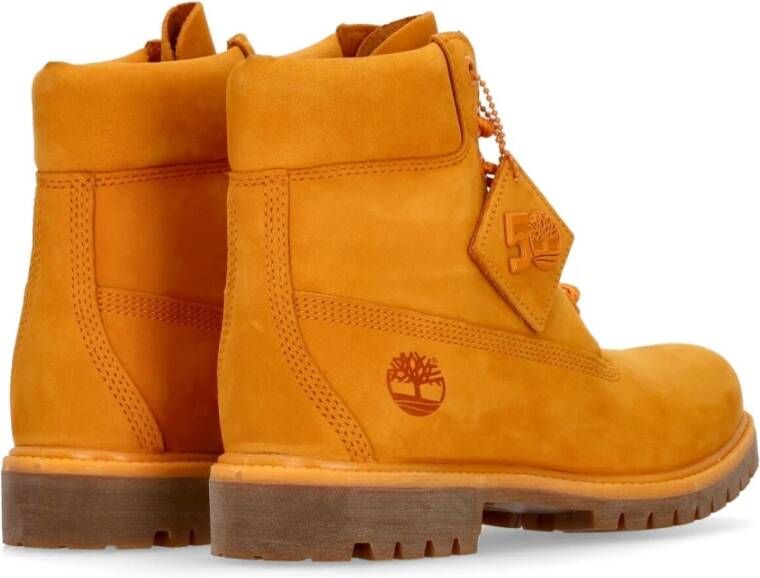 Timberland Premium Dark Cheddar Laars Yellow Heren