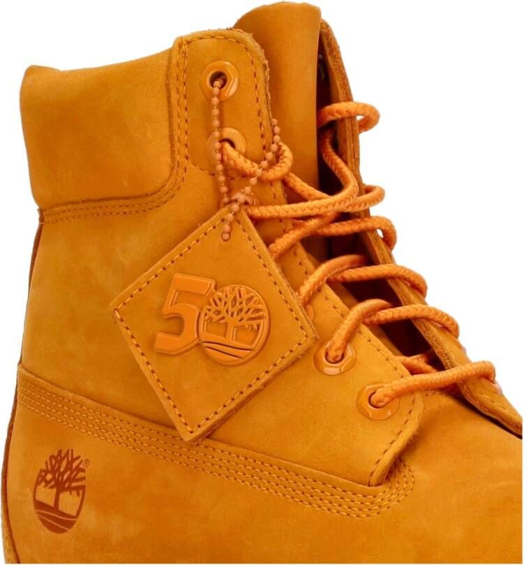 Timberland Premium Dark Cheddar Laars Yellow Heren