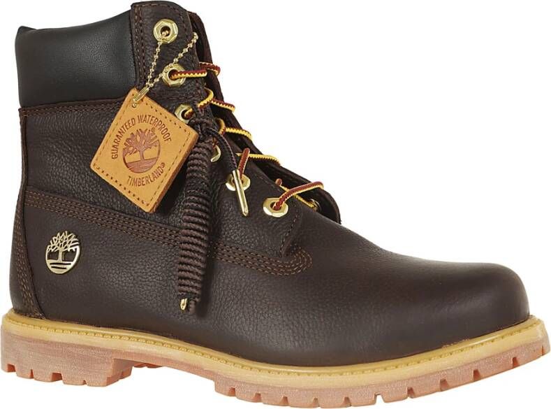 Timberland Premium Donkerbruine Volnerf Laarzen Brown Dames