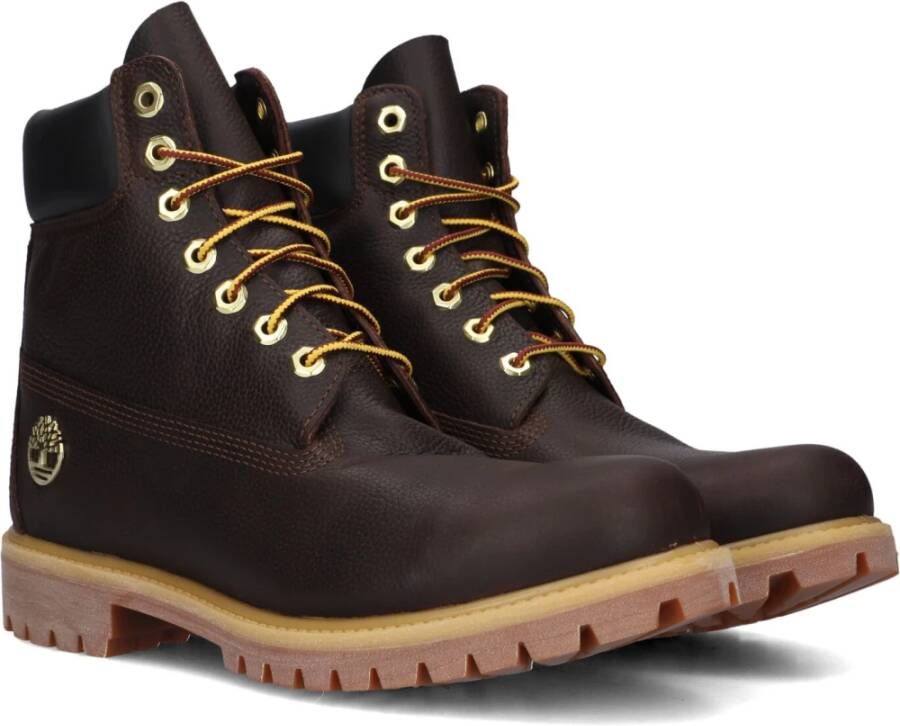 Timberland Premium Heren Leren Laarzen Bruin Brown Heren