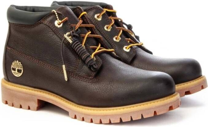 Timberland Premium Leren Lace Up Chukka Laarzen Brown Heren