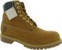 Timberland Beige Leren Enkellaarsjes met Veters Beige Heren - Thumbnail 6