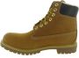 Timberland Beige Leren Enkellaarsjes met Veters Beige Heren - Thumbnail 8