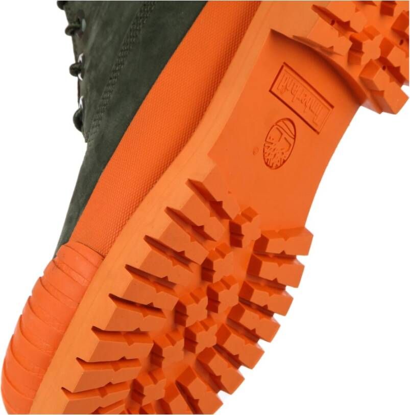 Timberland Premium Waterdichte Rubber Teen Hoge Laars Green Heren