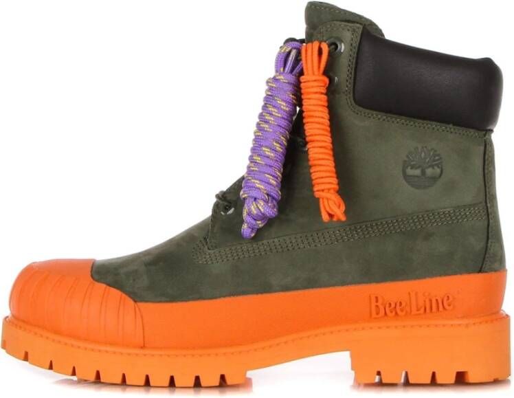 Timberland Premium Waterdichte Rubber Teen Hoge Laars Green Heren