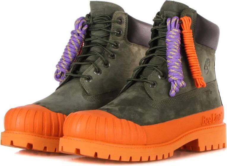 Timberland Premium Waterdichte Rubber Teen Hoge Laars Green Heren