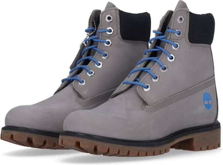 Timberland Premium Waterdichte Veterschoen Grijs Gray Heren