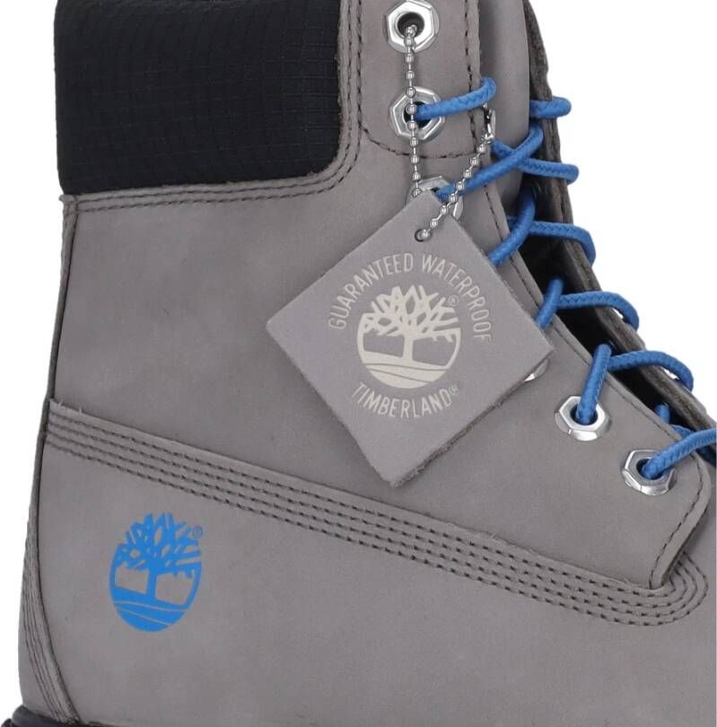 Timberland Premium Waterdichte Veterschoen Grijs Gray Heren