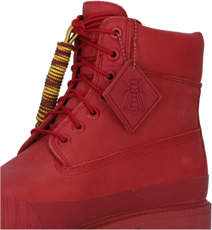 Timberland Premium Waterdichte Veterschoen Red Heren