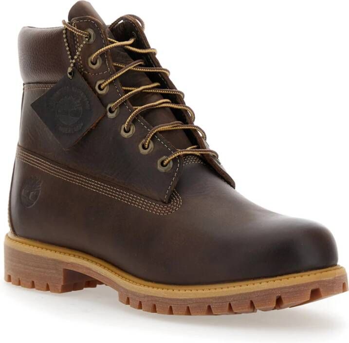 Timberland Premium Waterdichte Veterschoenen Bruin Brown Heren