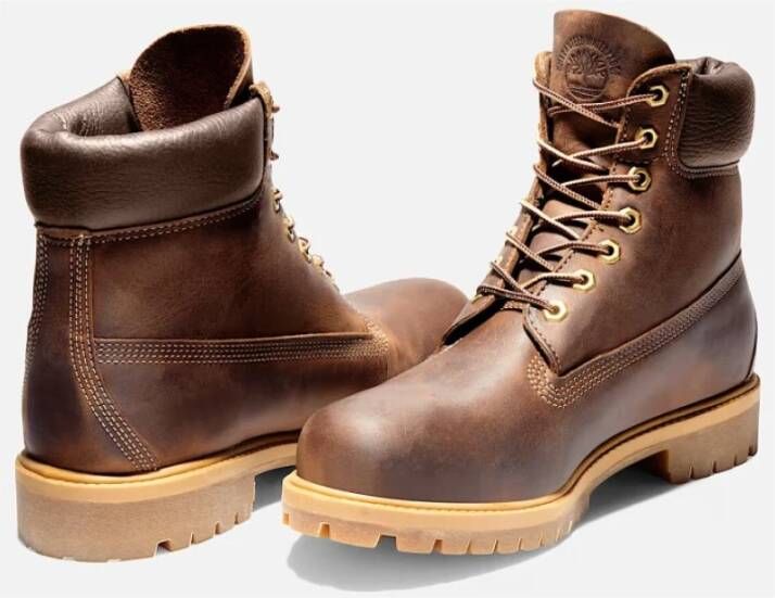 Timberland Premium Waterdichte Veterschoenen Bruin Brown Heren