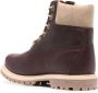 Timberland Rode Leren Enkellaarzen Red Dames - Thumbnail 2