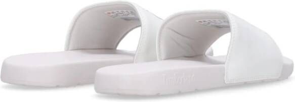 Timberland Sportieve Slide Heren Slippers Wit Zwart White Heren