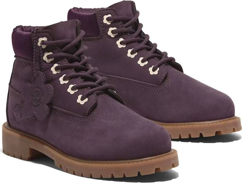 Timberland Stedelijke Waterdichte Veterschoenen Purple Dames