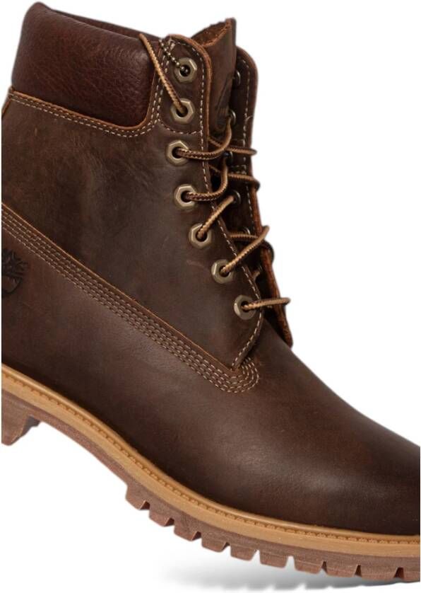 Timberland Stijlvolle leren veterschoenen Brown Heren